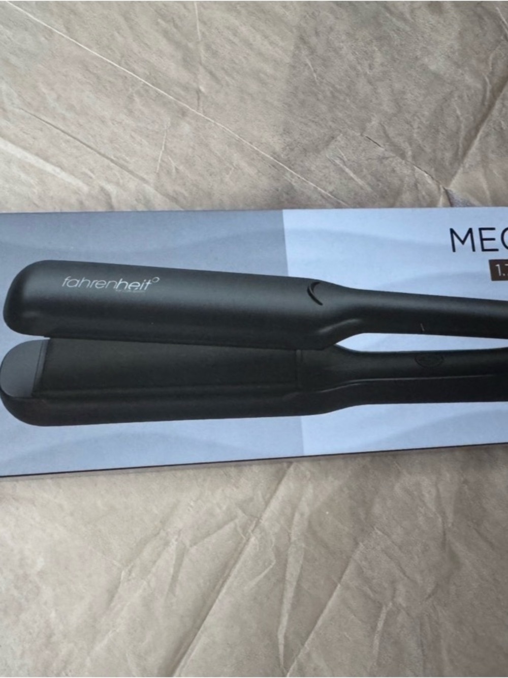 Fahrenheit Black Hair Straightener - Sleek Ceramic Flat Iron for thick and curly